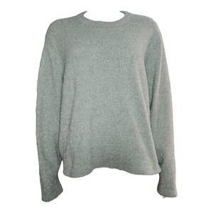 Old Navy Sweater Womens‎ Plus Size 2X Blue Sparkle Metallic Party Stretchy Cute